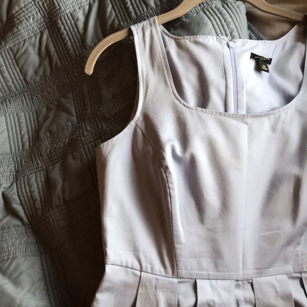 Baby blue Ann Taylor pleated dress